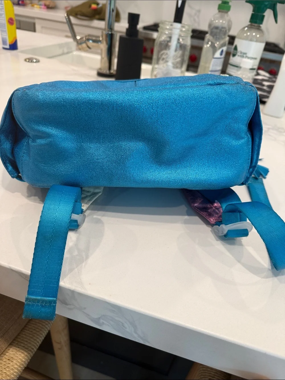 STATE Metallic Teal Heart Backpack (mini Kane)